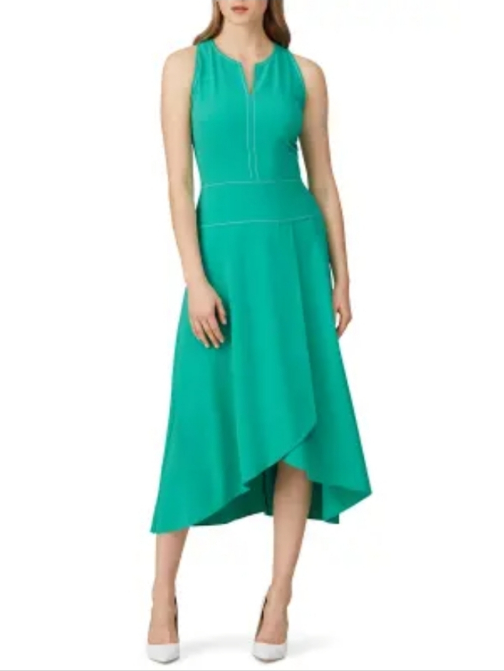 Donna Morgan Sleeveless High-Low Midi Dress